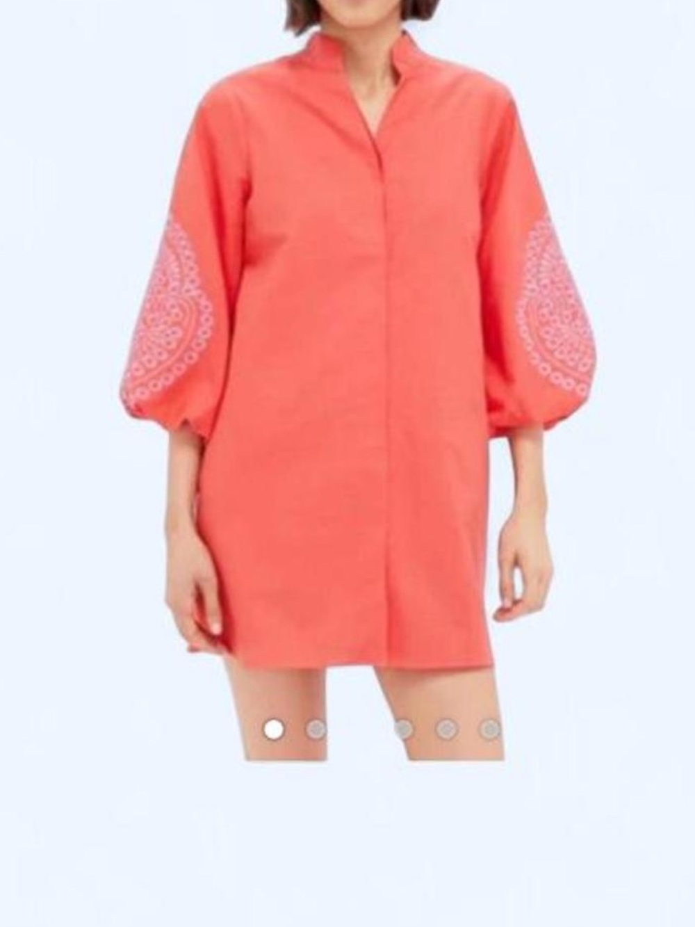 Tuckernuck Hyacinth House Embroidered Balloon Sleeve Shift tunic dress - Picture 1 of 5